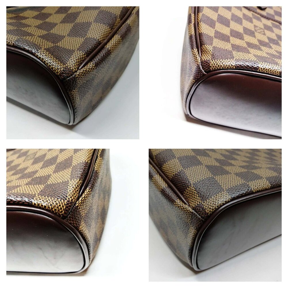 Authentic Louis Vuitton Sarria Damier Ebene Handbag Brown LV Tote Luxury Bag - Picture 9 of 16